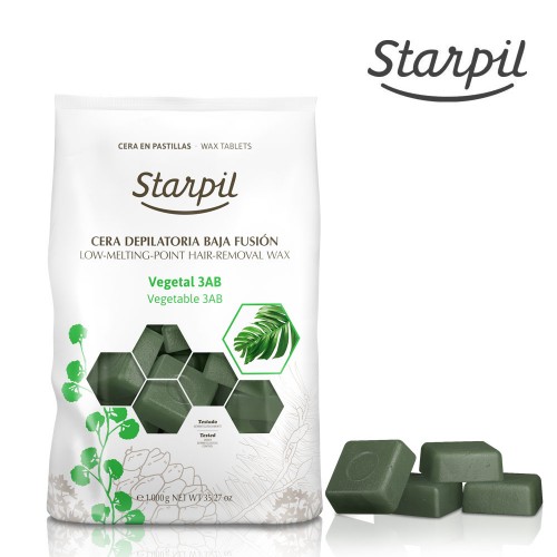 Stripless Green Hard Wax Starpil, 1kg